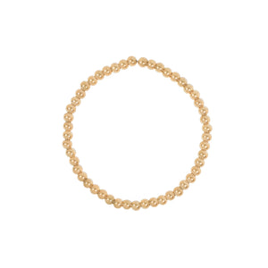 Gold Beaded Bracelet ---4mm