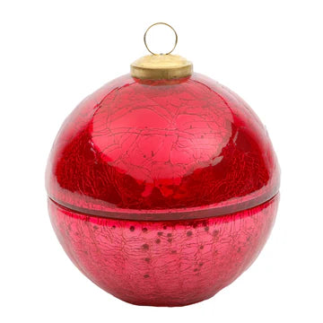 Berries and Balsam Pink Glass Ornament