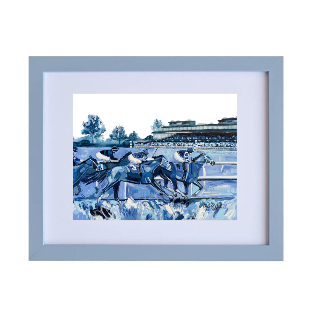 "Keene On Blue" (PRINT) 11X14