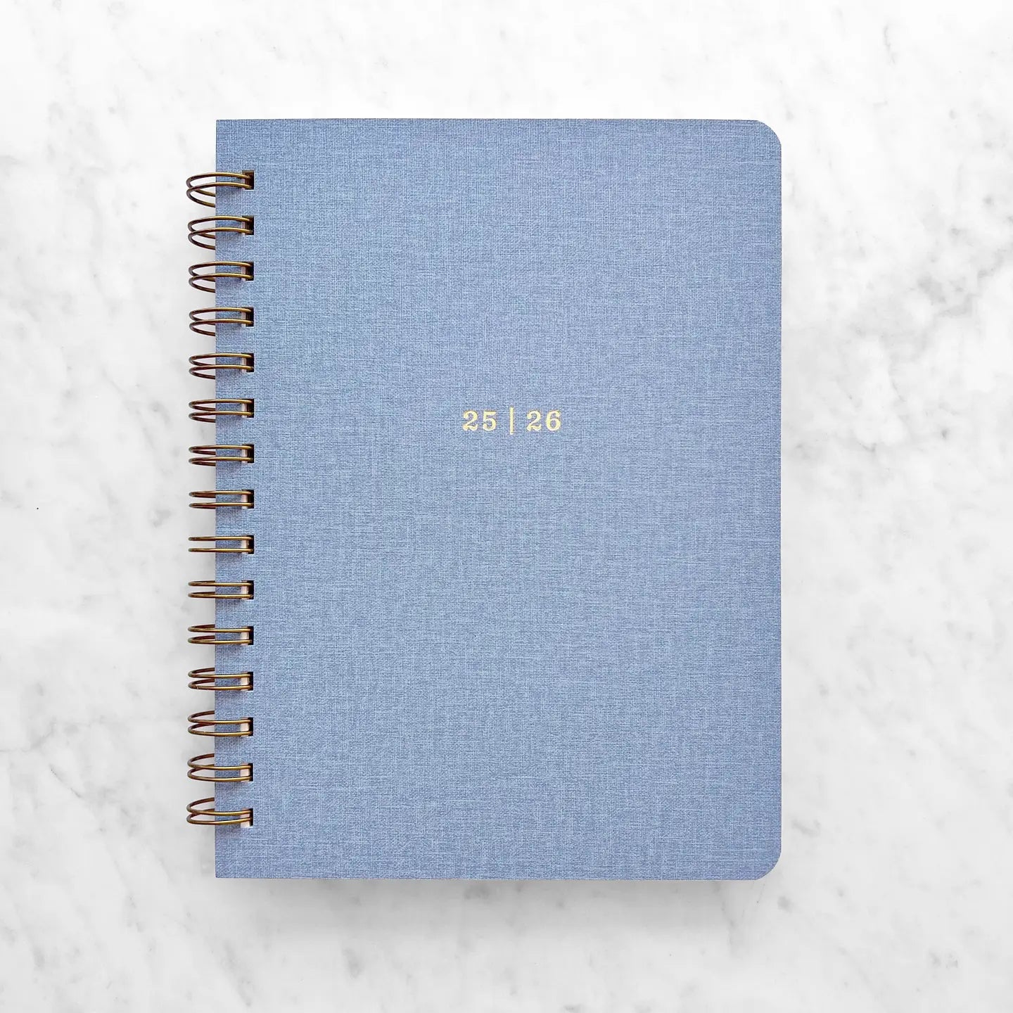 August 25-July 26 12-Month Planner, Blue Book cloth
