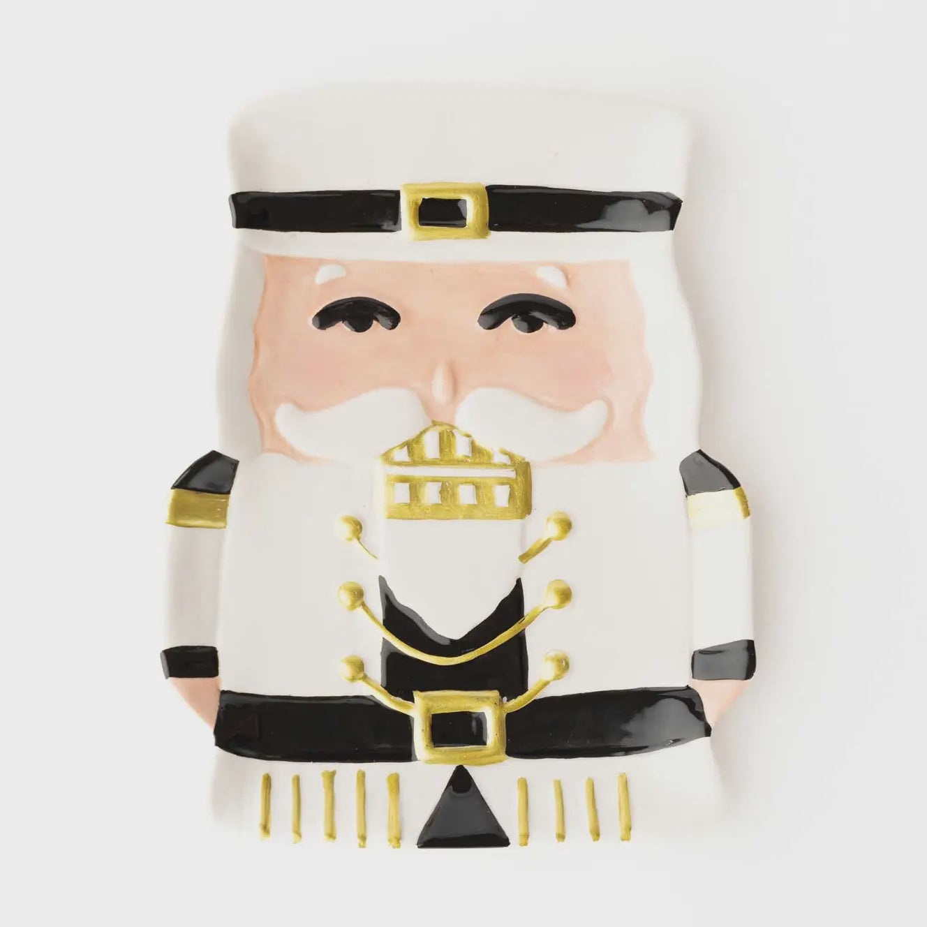 White Nutcracker Dessert Plate