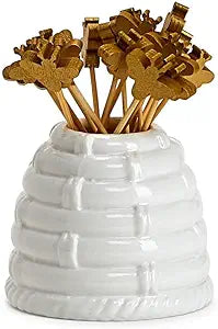 Beehive Pick Holder with 20 Bee Picks