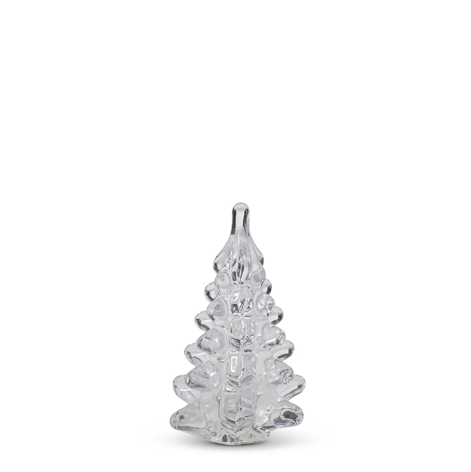 4.25 Inch Mini Clear Glass Tree