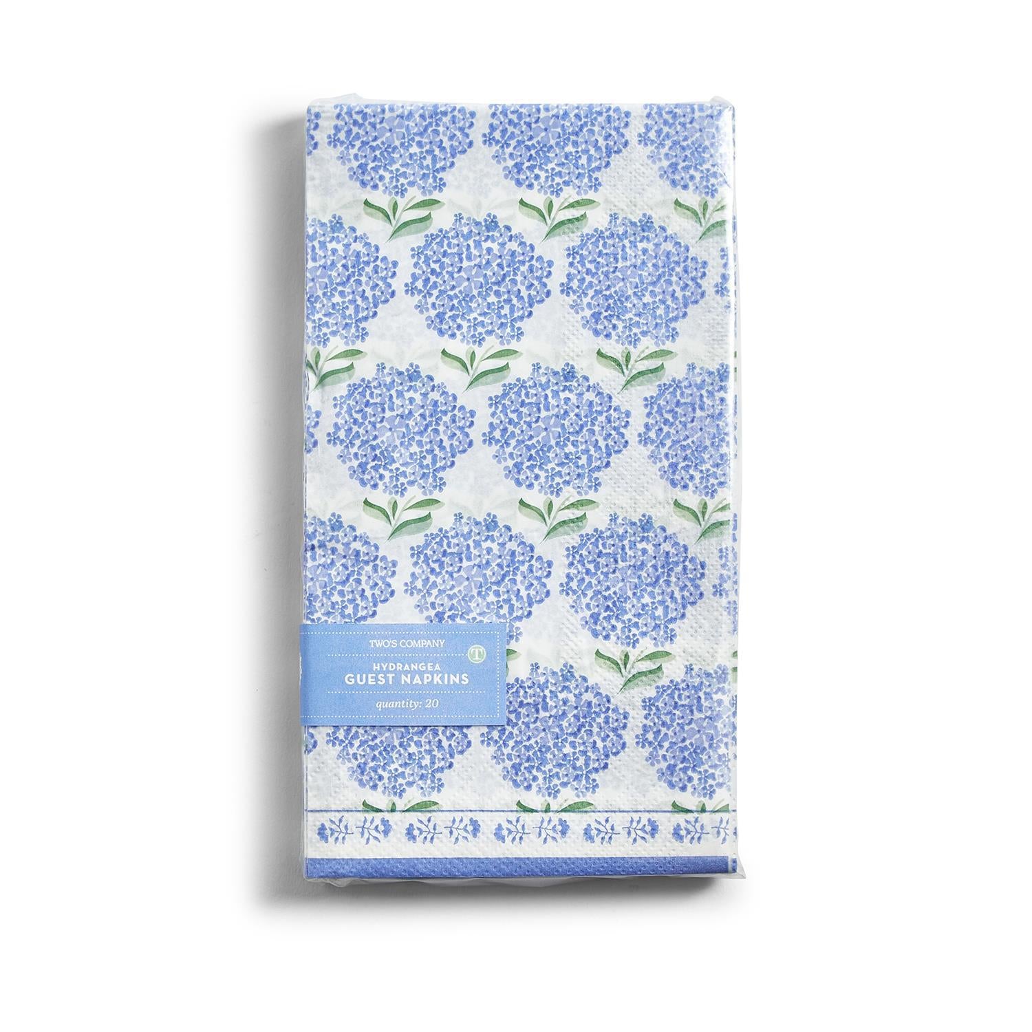Hydrangea 3-Ply Paper Dinner Napkin / Guest Towel (includes 20 napkins)