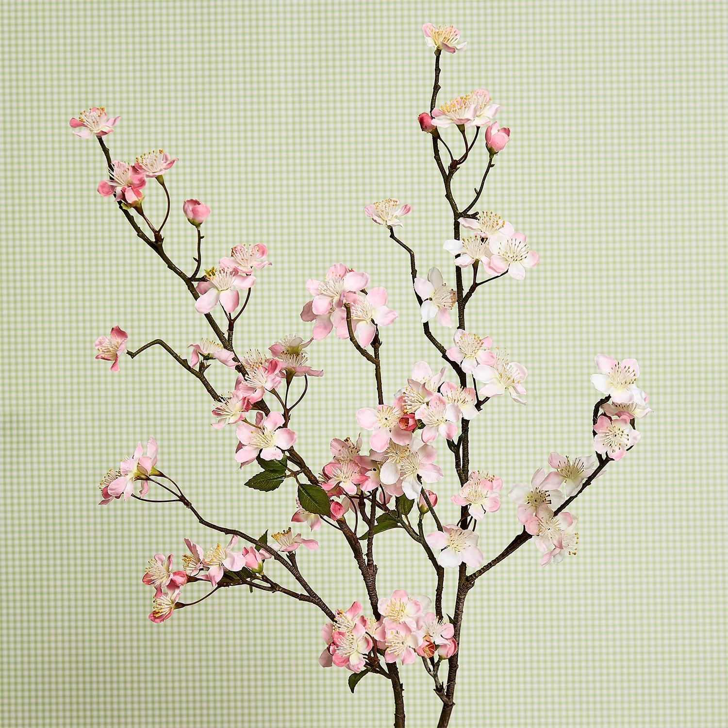 Faux Cherry Blossom Branch Assorted 2 Colorations: Pink/Light Pink and Light Pink/White