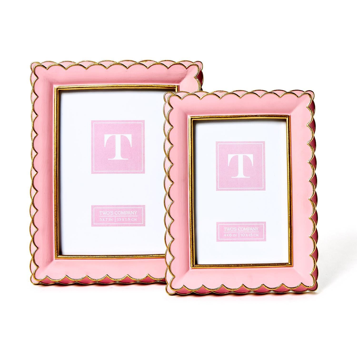 Pink Scalloped Picture Frame 5x7