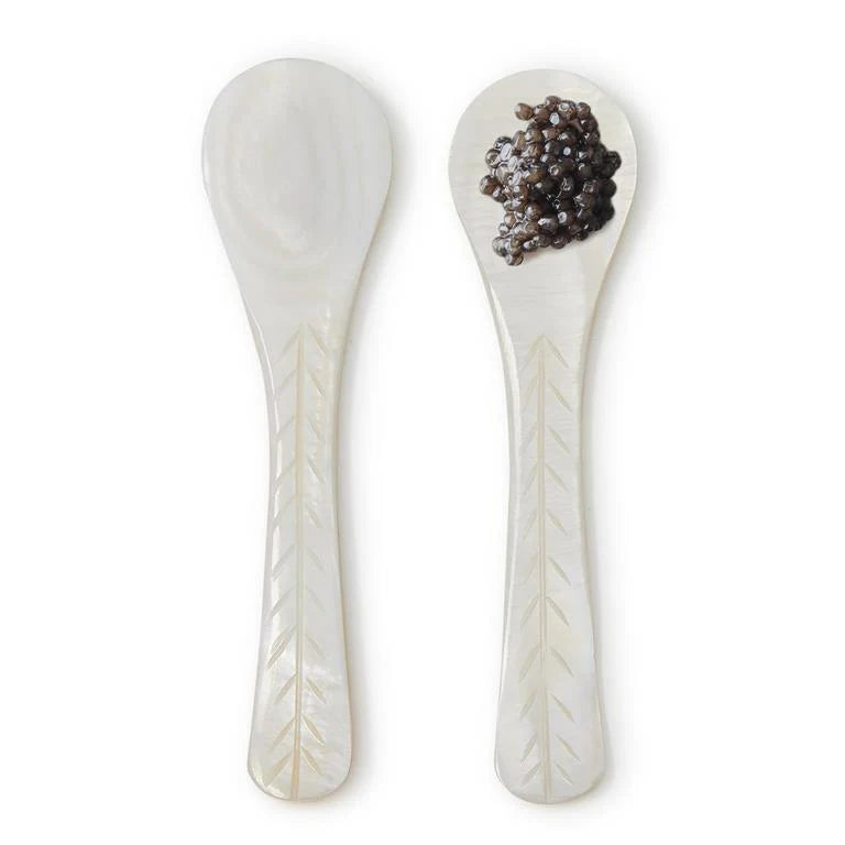 Mother of Pearl Caviar Spoons in Gift Box