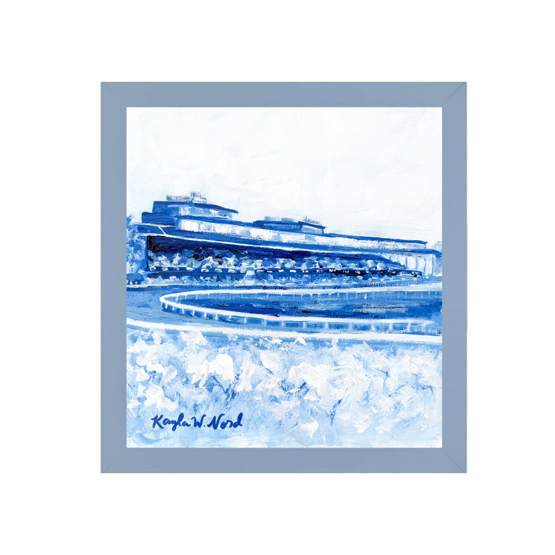 "Keeneland In Blue" (PRINT) 5X5