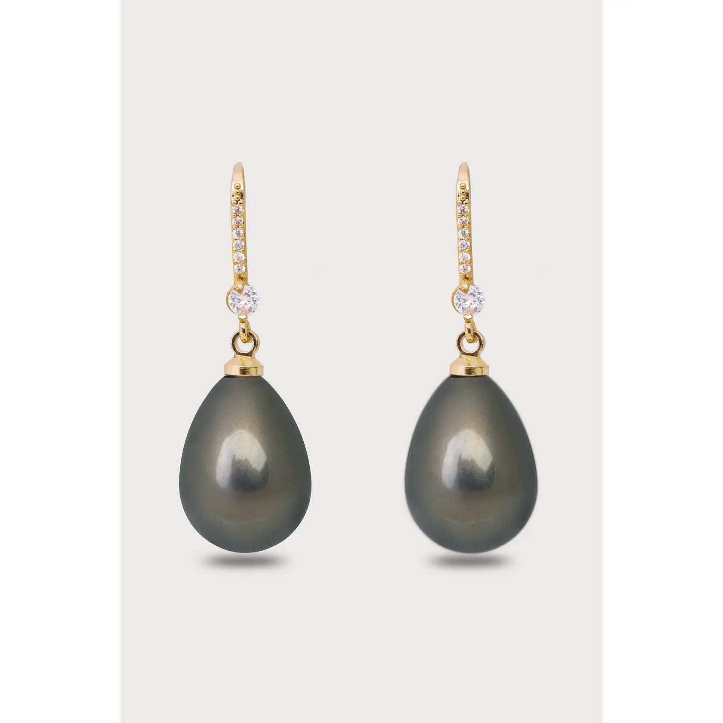 Colored Pearl Dangle Earrings