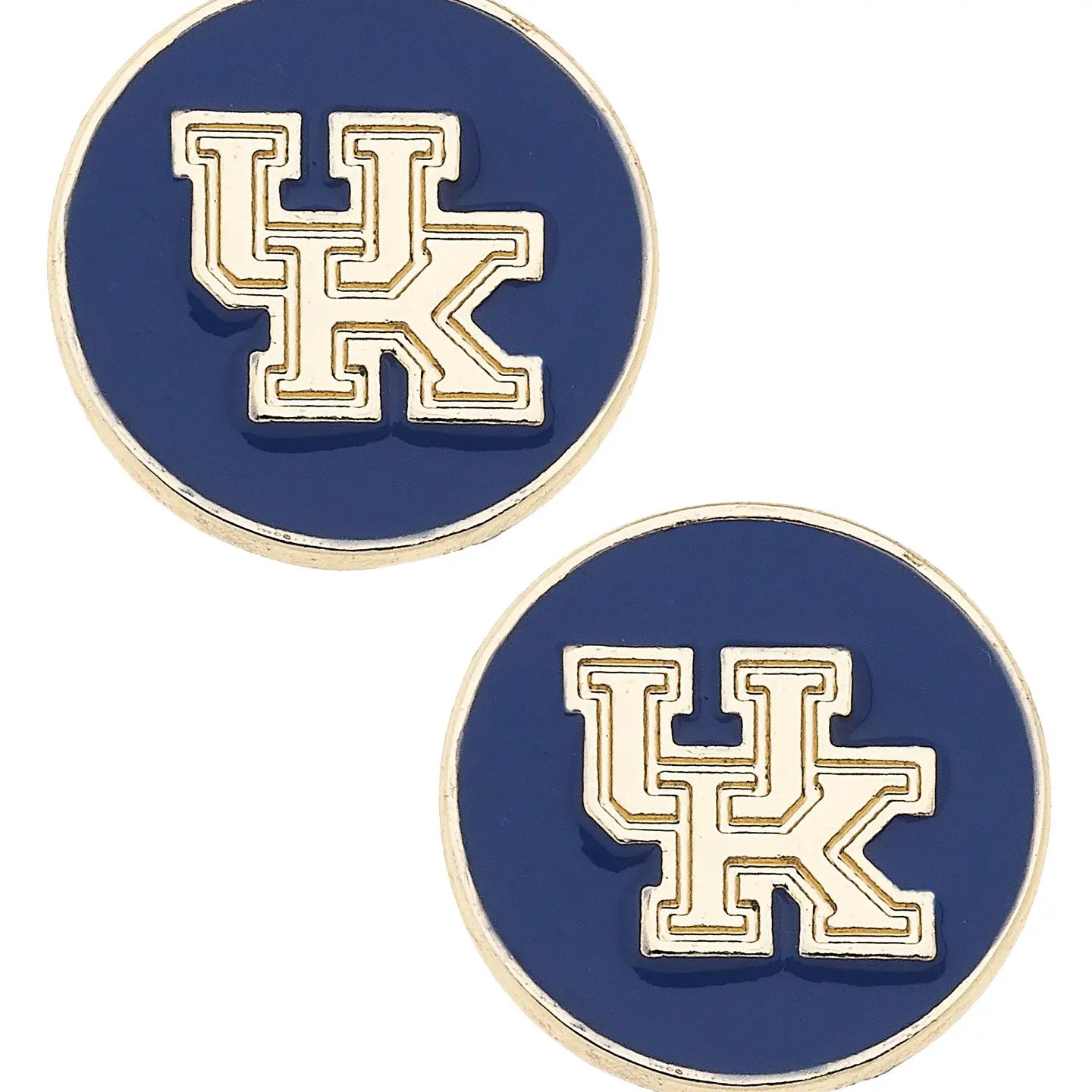 Kentucky Wildcats Enamel  Logo Circle Stud