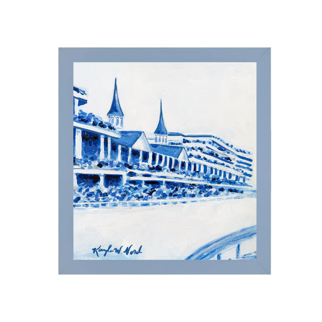 "Churchill In Blue" (PRINT) 5X5