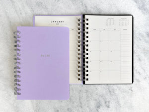 2024-2025 Planner | "24|25" Hard Cover, Lavender