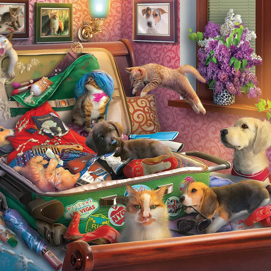 Paws Gone Wild - 500 Piece Adult Jigsaw Puzzle
