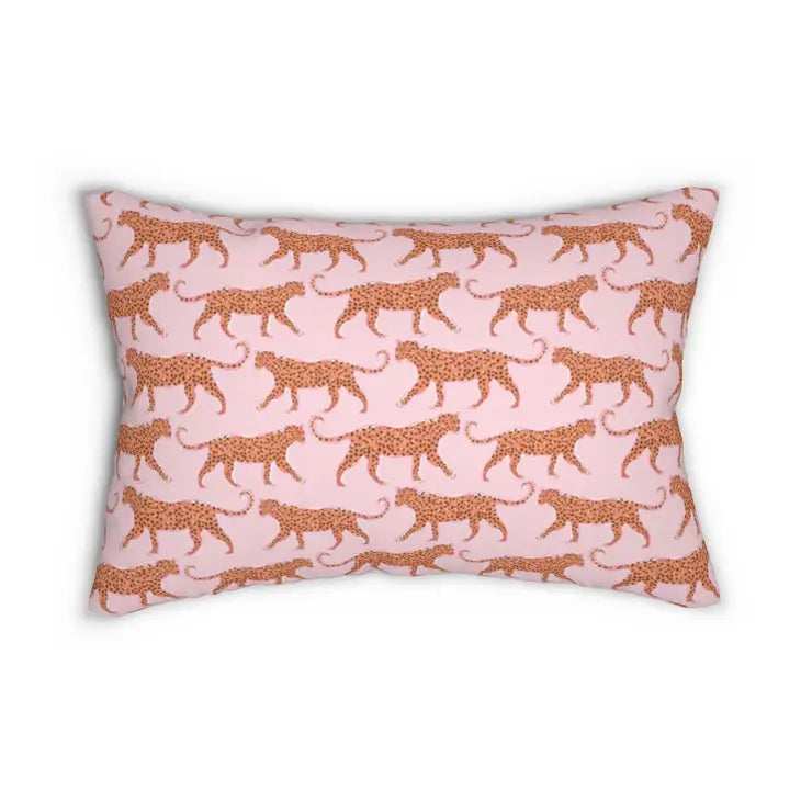 Leopard Lumbar Pillow-Indoor/Outdoor