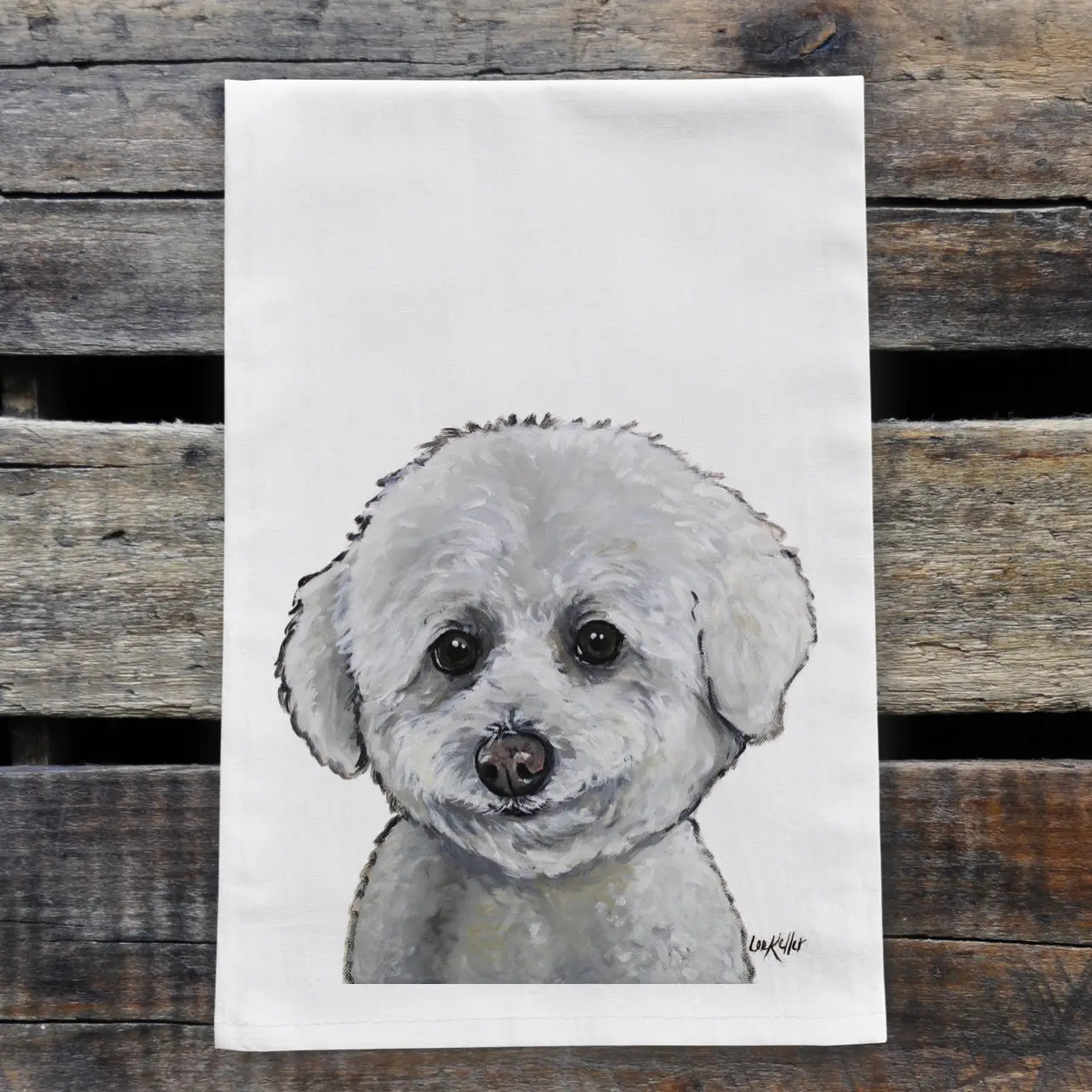 Bichon Tea Towel