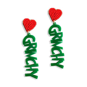 Green Grinchy Earrings