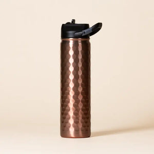 27 oz Hammered Copper Sic Stainless Steel Water Bottle