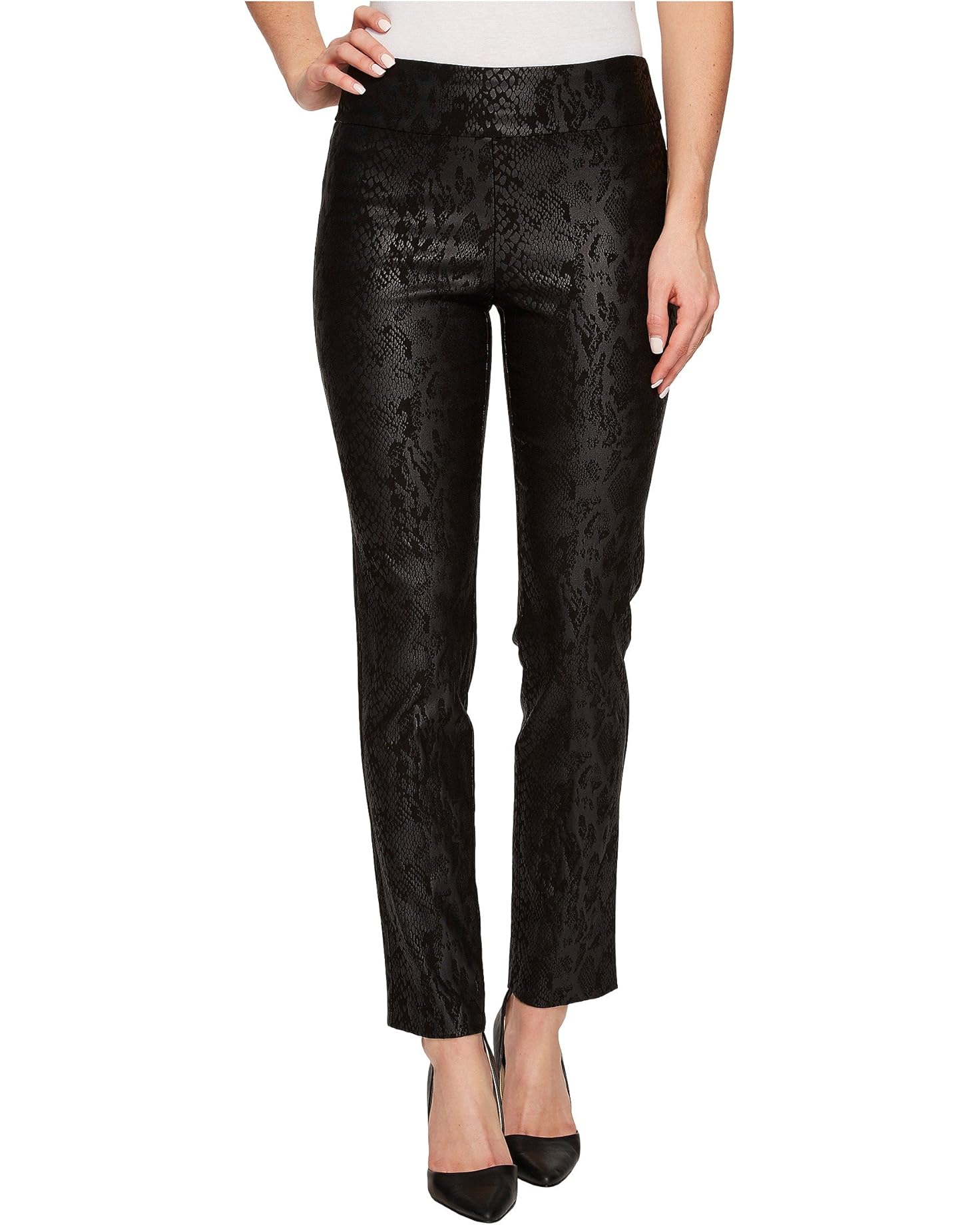 Black Python Pull on Pant