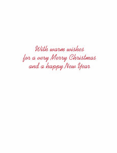 Deer with Wreath Classic Boxed Christmas Cards - includes 15 cards & envelopes