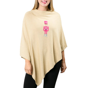 Gold Poncho with Pink Nutcracker