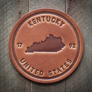 adaandlo.com Kentucky State Silhouette Coaster