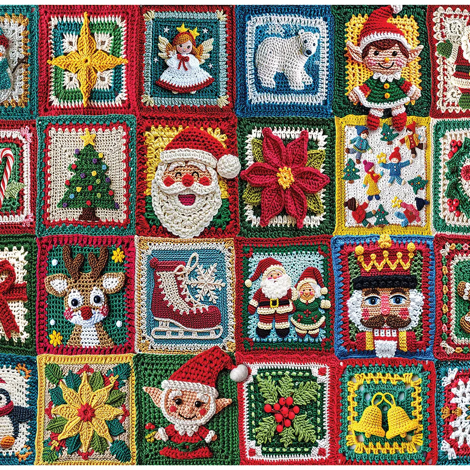 Christmas Crochet (1950pz) - 1000 Piece Jigsaw Puzzle