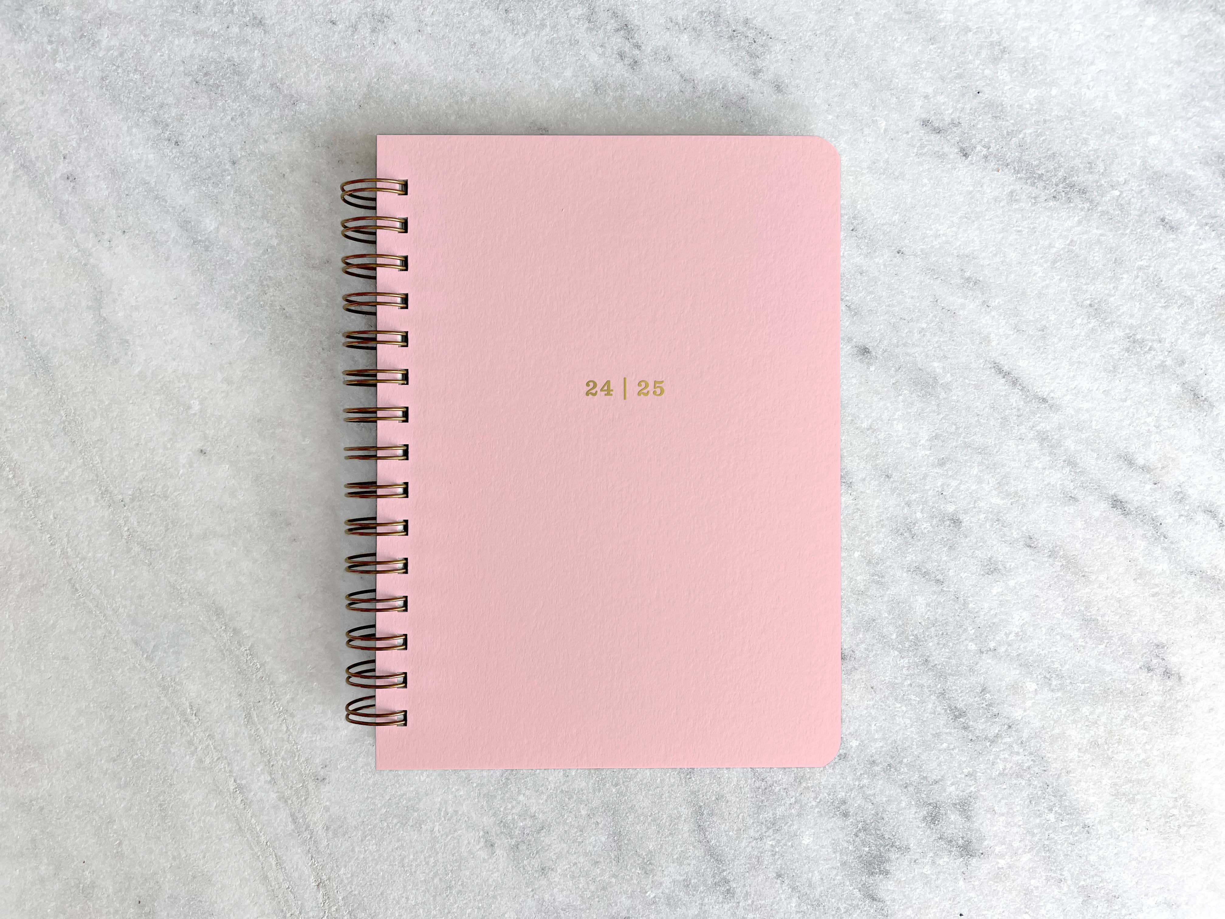 2024-2025 Planner | "24|25" Hard Cover, Pink