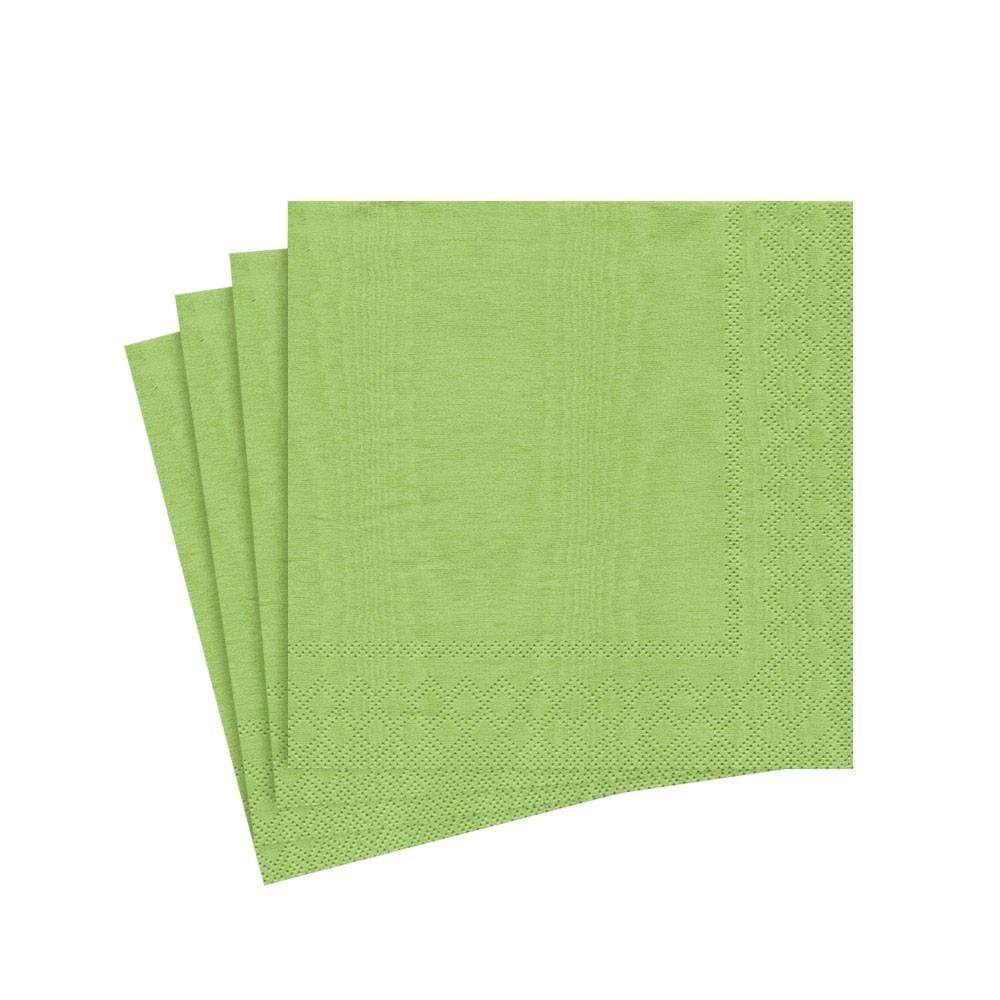 Moiré Paper Cocktail Napkins in Lime - 20 Per Package