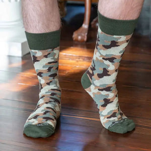 Men's Camo Socks Taupe/Green/Tan