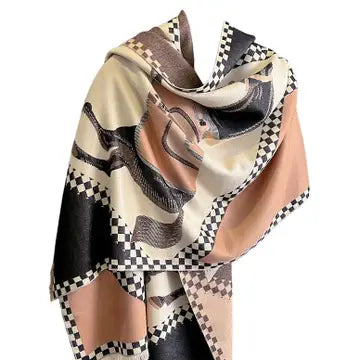 Horse Acrylic Cashmere Scarf