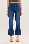 High Rise Pull-On Crop Flare Jeans