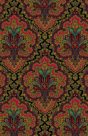 Scorching Hot Dress - Passion Paisley-Black