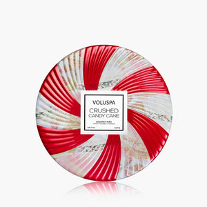 Crushed Candy Cane 3 Wick Tin Candle
