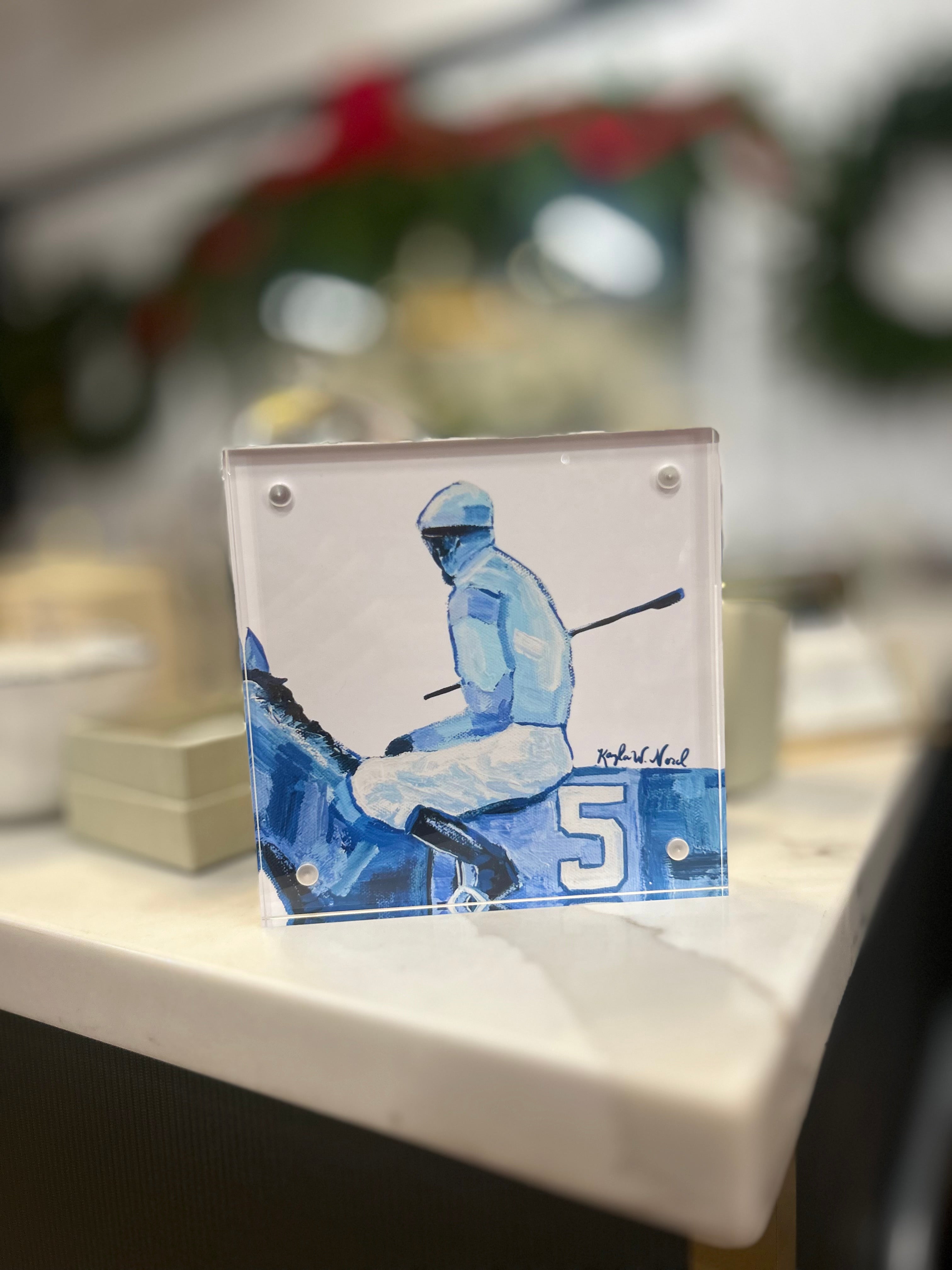 Framed Print "Blue No. 5"  5X5