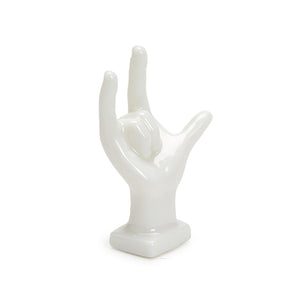 I love You Hand Gesture on Rectangle Base