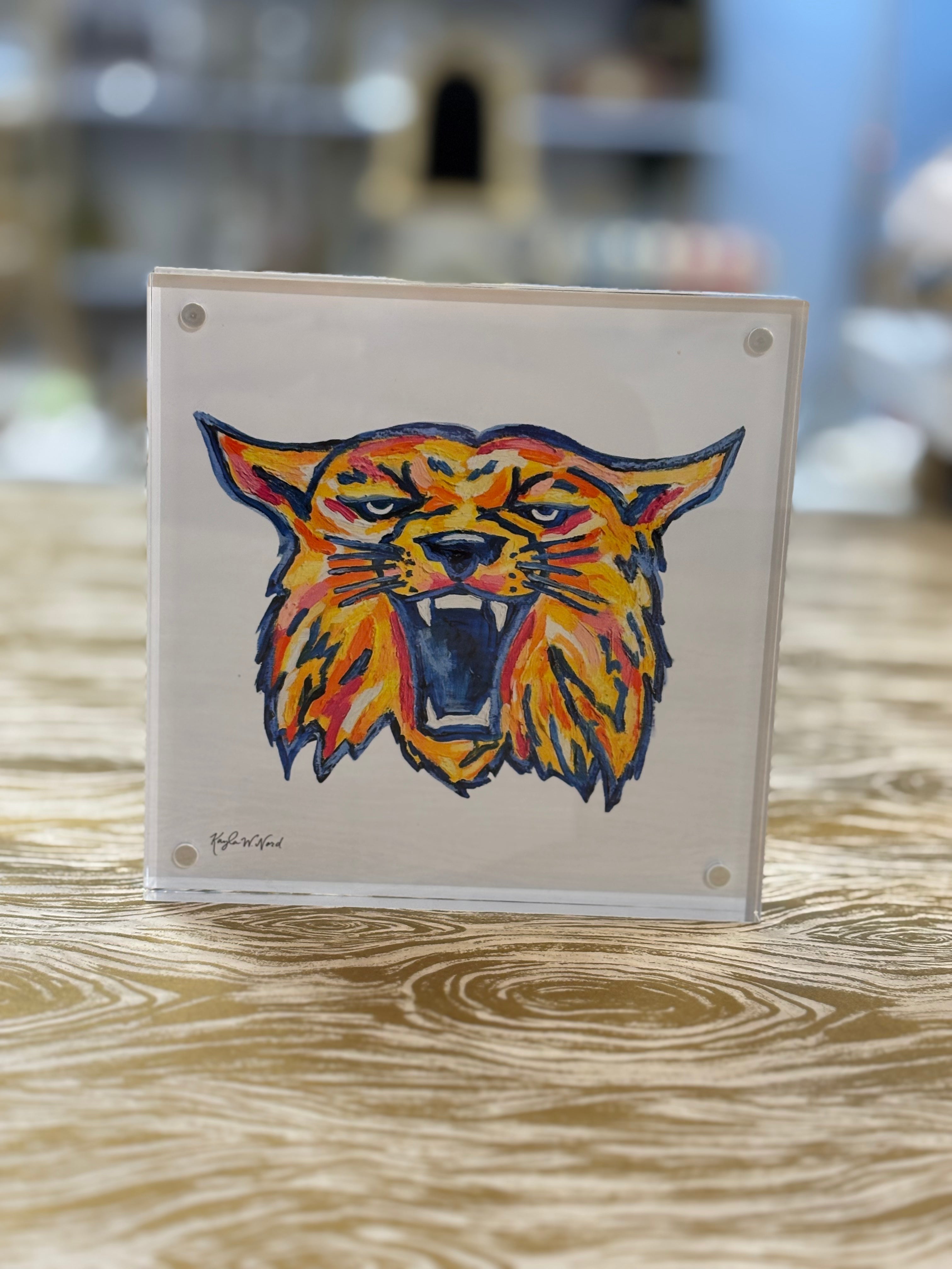 Framed Kentucky Wildcat Print