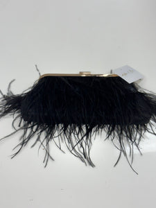 Black Feathered Purse