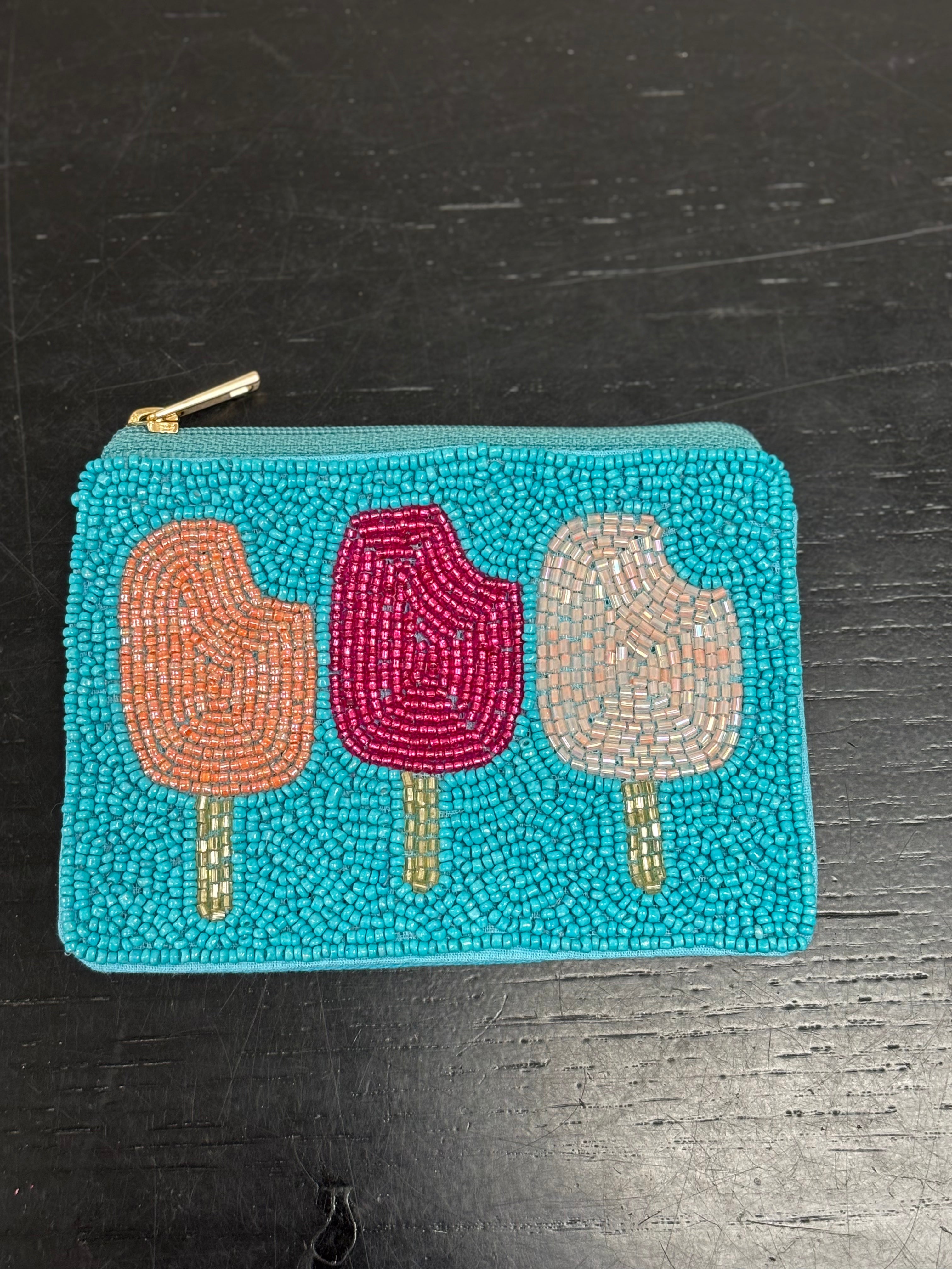 Popsicle Beaded Coin Purse
