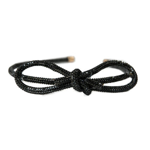 Elle Sparkle Bow Headband- Black