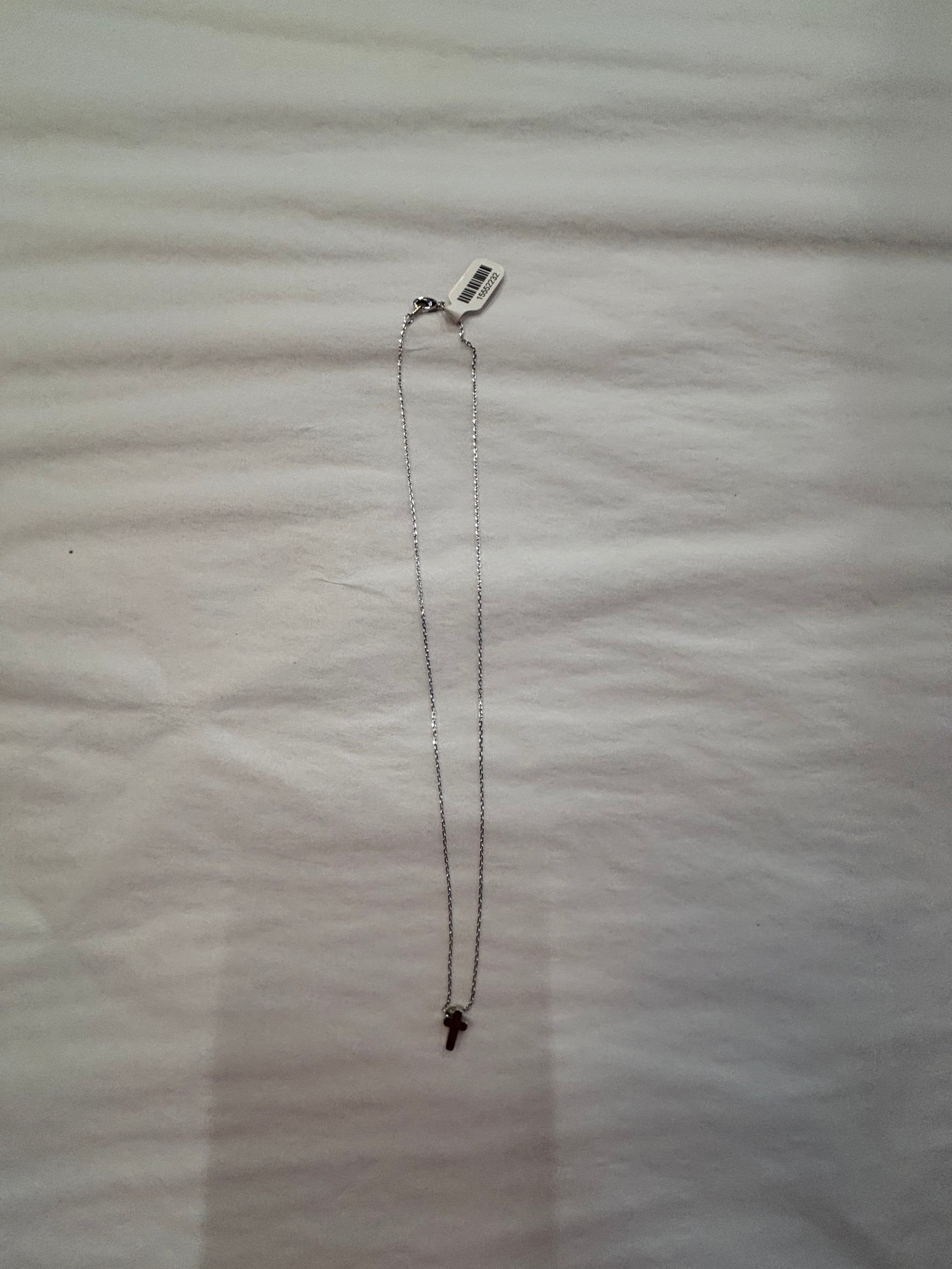 Silver Dainty Mini Cross Pendant Necklace