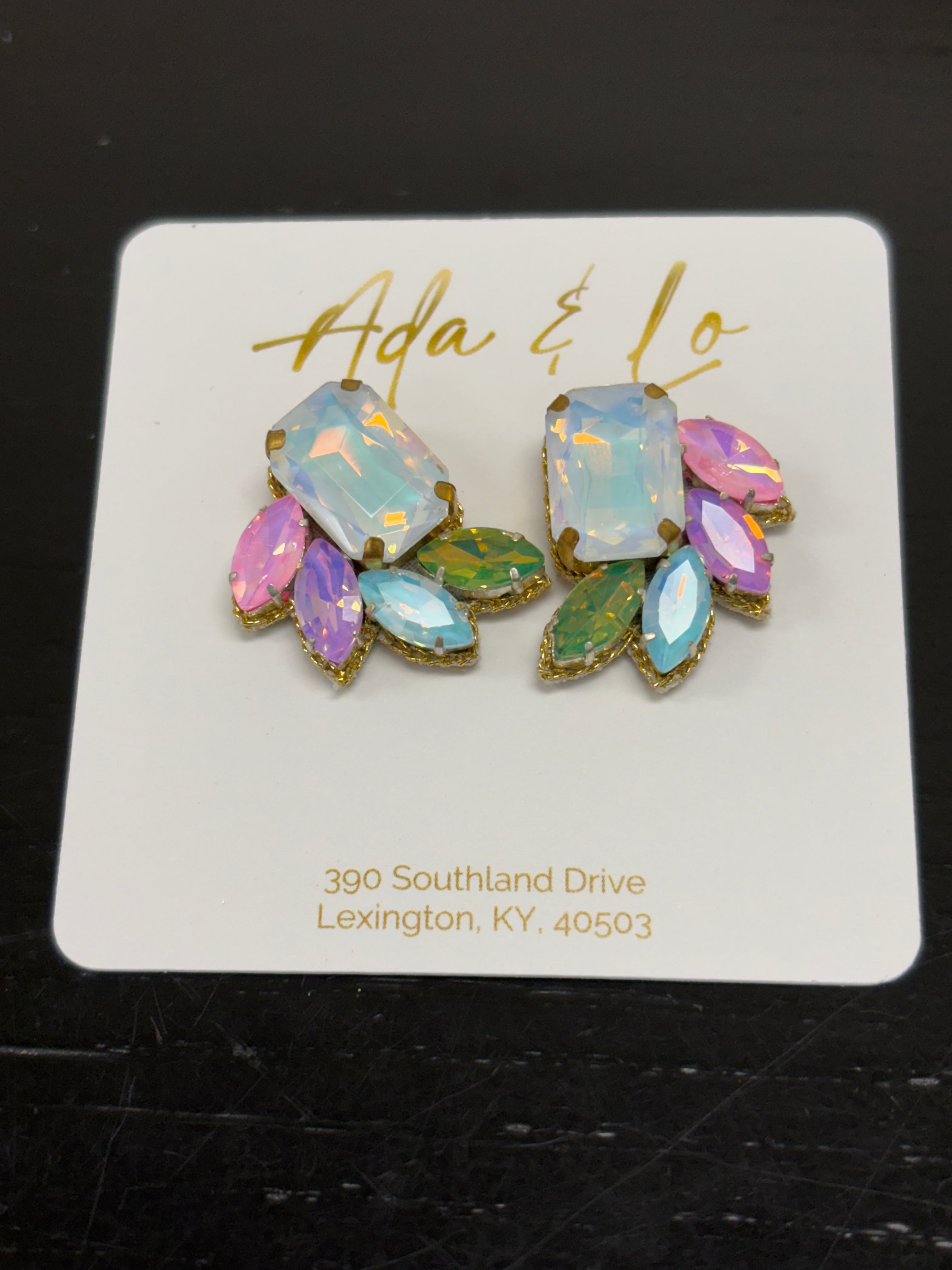 Jade Stud Earrings | Pastel