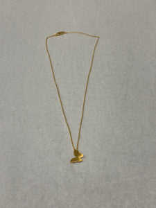 Gold Mini Butterfly Pendant Necklace