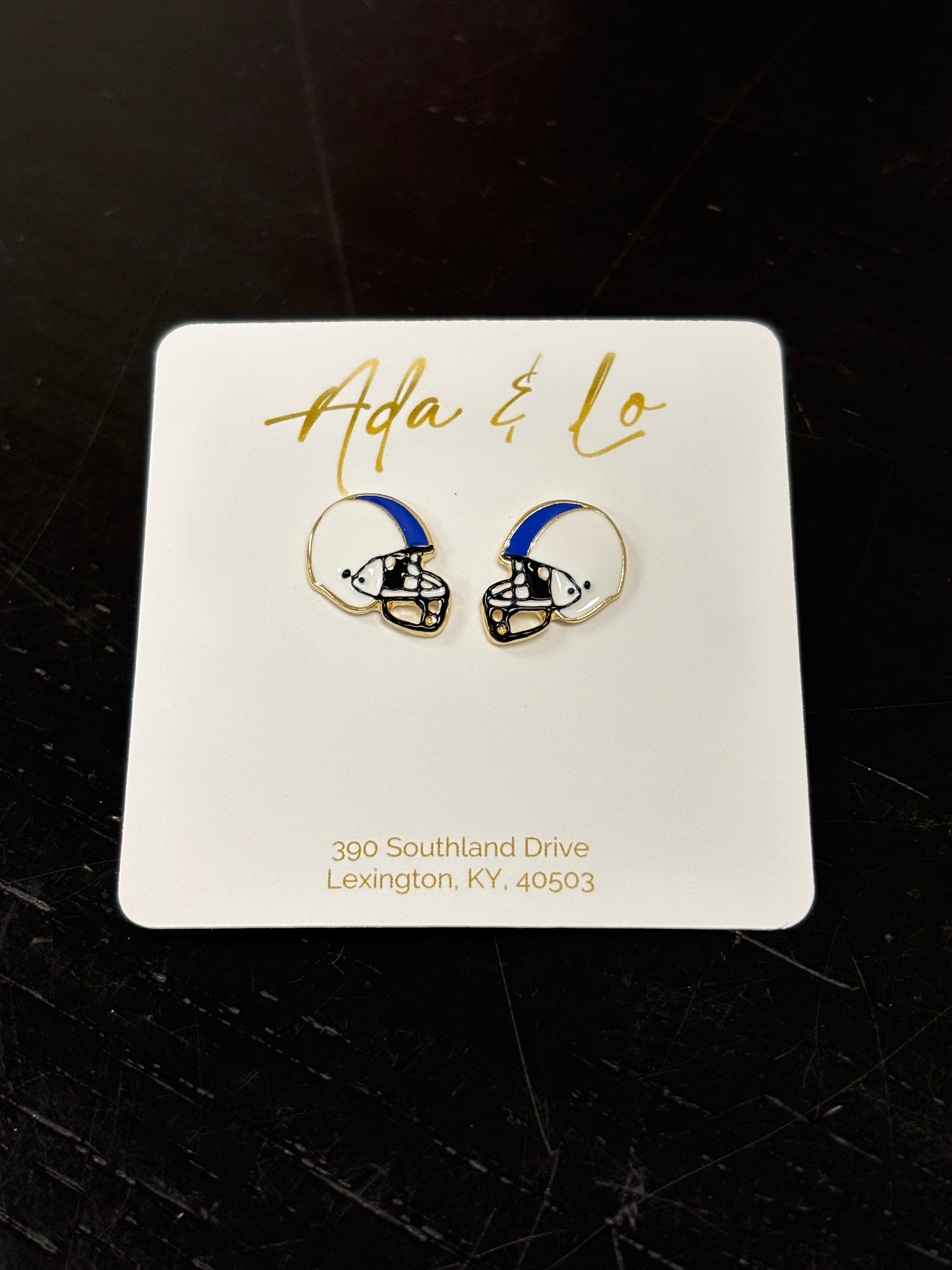 UK Helmet Stud Earrings