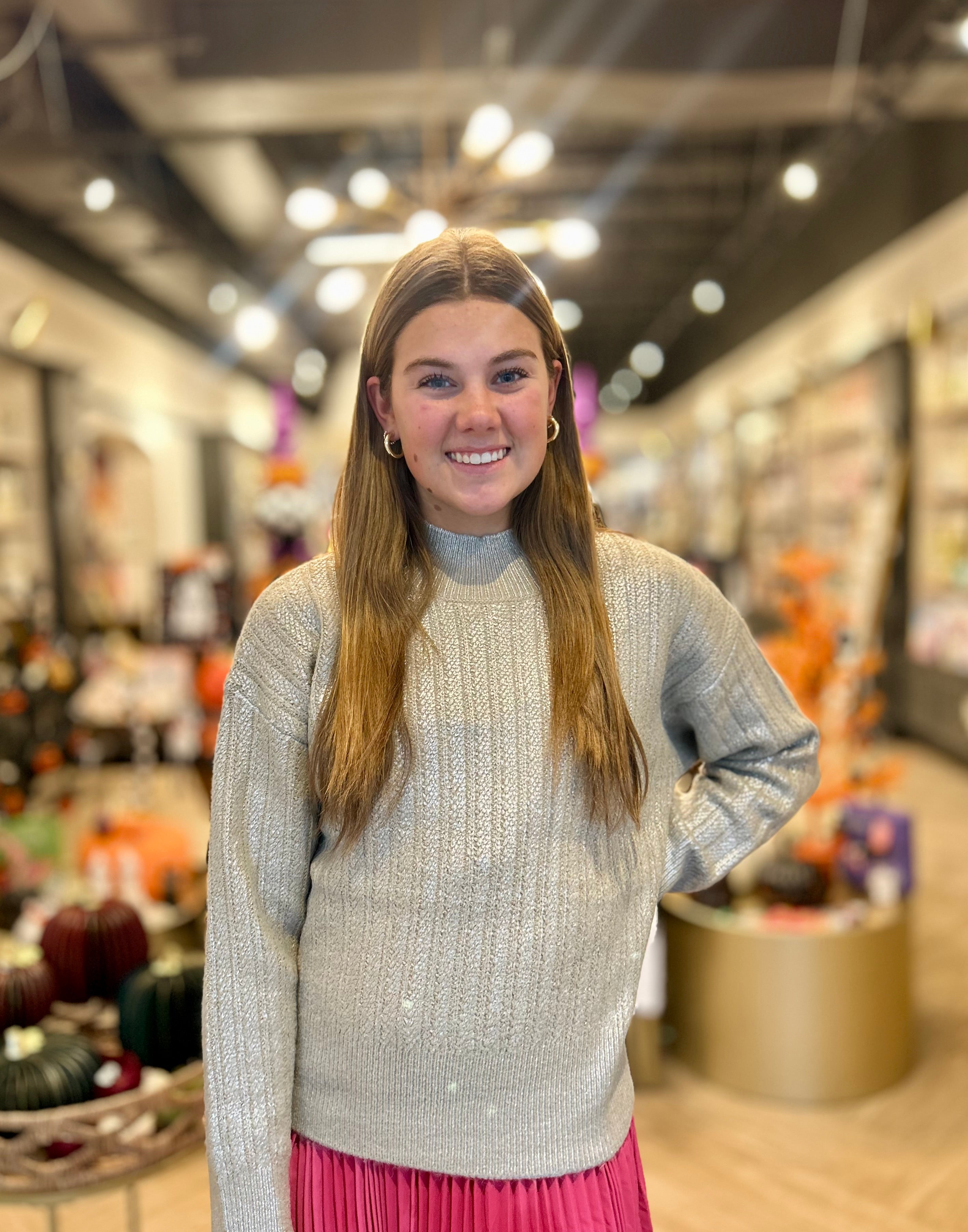 YOUNG LADIES KNITTED SWEATER - Beige