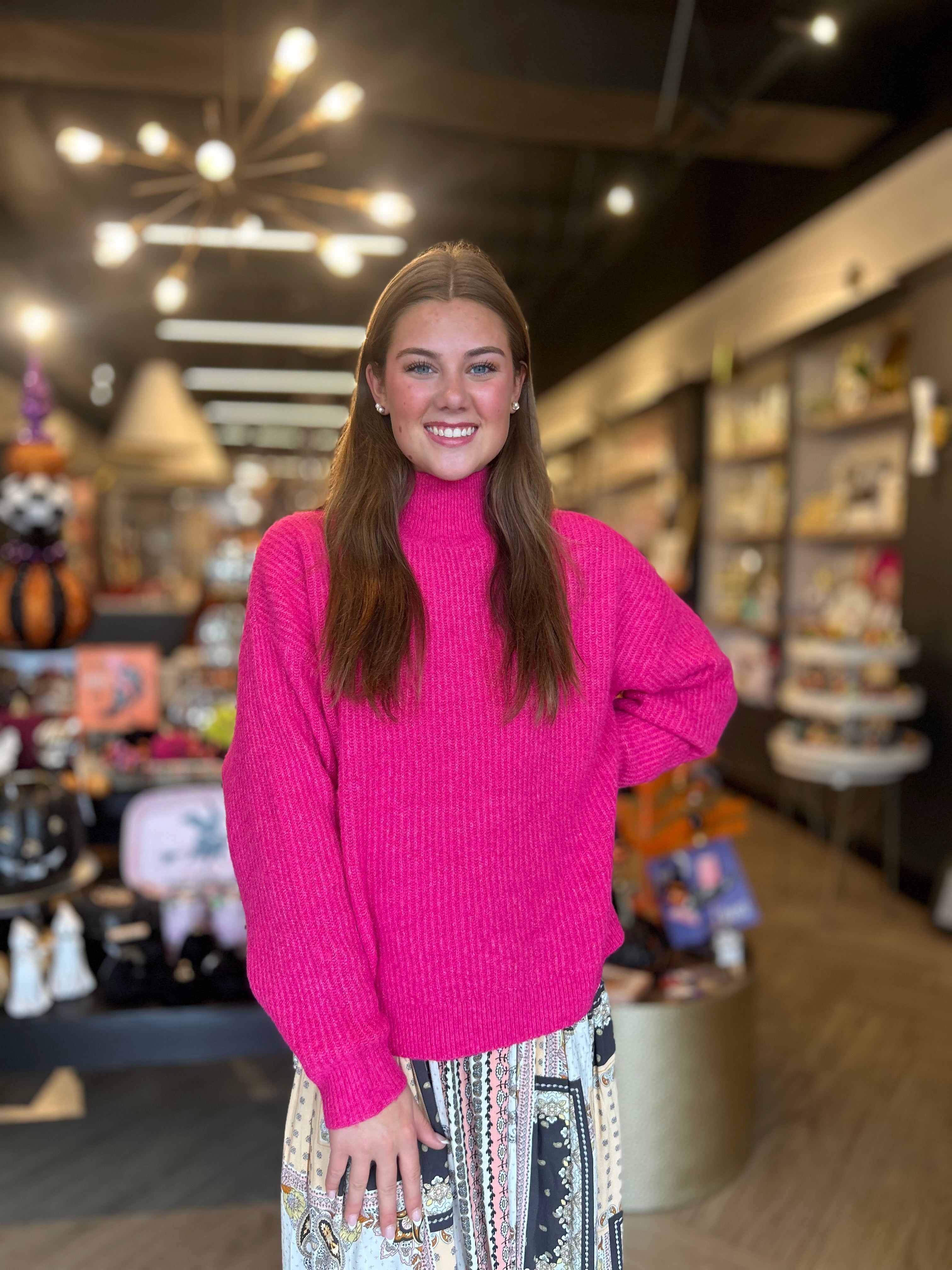 Young Ladies Knitted Sweater - Pink