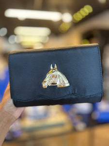 Black Scallop Ruby Clutch - Horsehead