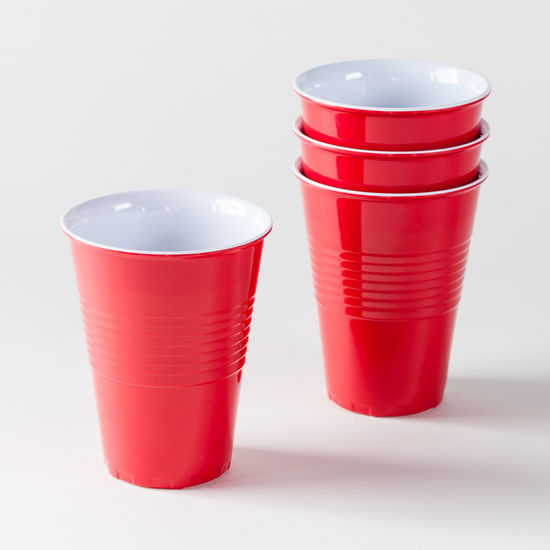 Large Red Melamine Cup