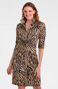 Twist & Shout Dress - Animal Instincts