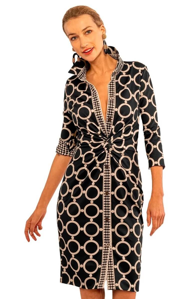 Twist & Shout Dress - Dip & Dot