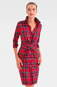 Twist & Shout Dress - Red Duke of York